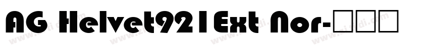 AG Helvet921Ext Nor字体转换